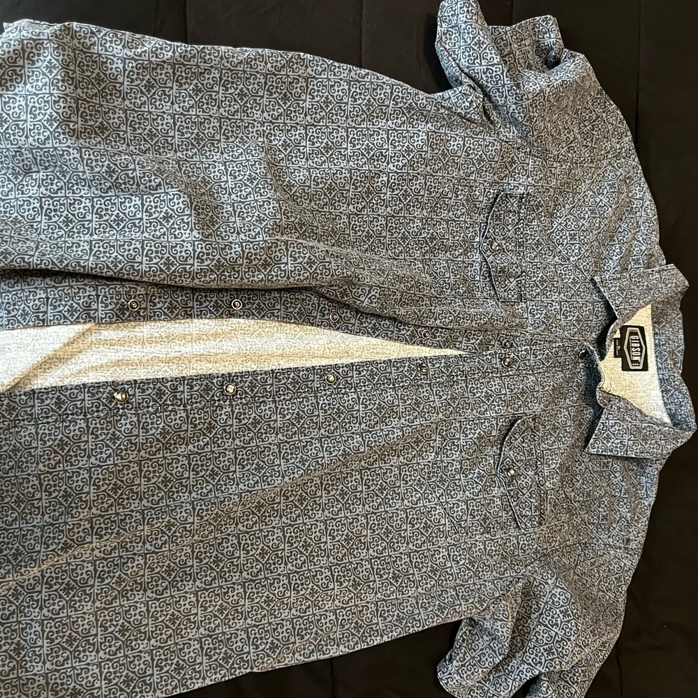 Gibson Blue Patterned Shirt